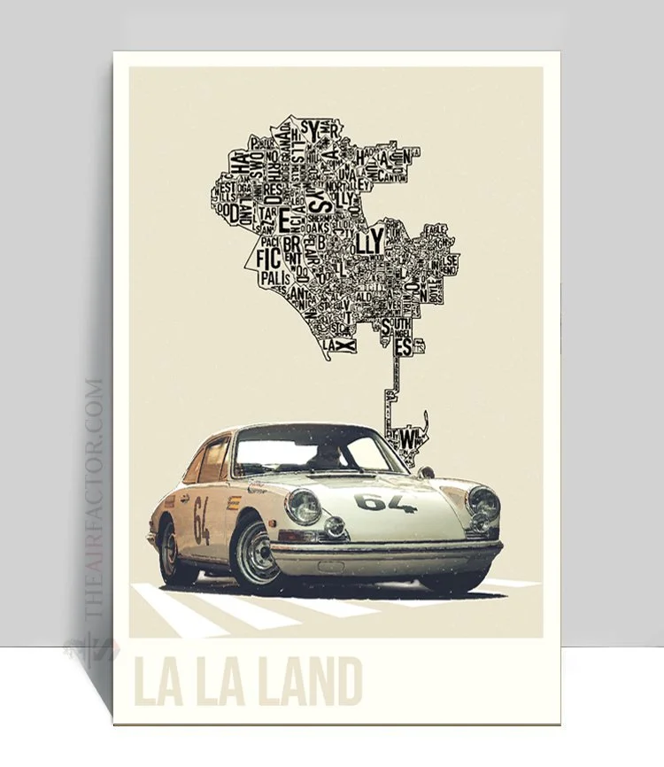 The Air Factor-ALUMINUM POSTERS La La Land 1964 Porsche 911 Poster
